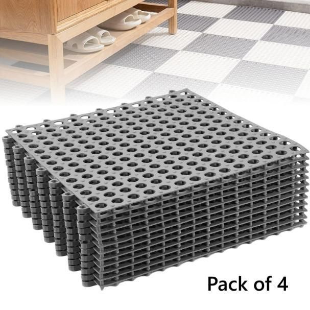 Kartsyy Anti-Slip Bathroom Mats – Pack of 4