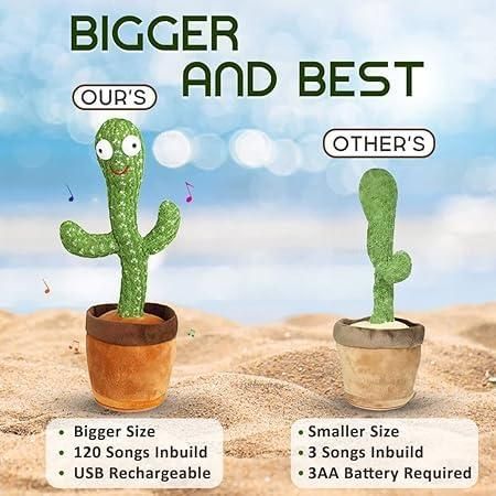 Kartsyy LED Dancing Cactus Toy
