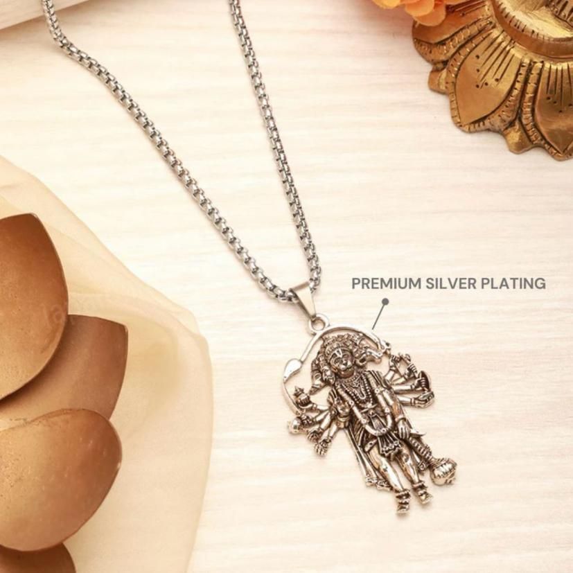 Kartsyy 5 Mukhi Hanumanji Pendant with Chain