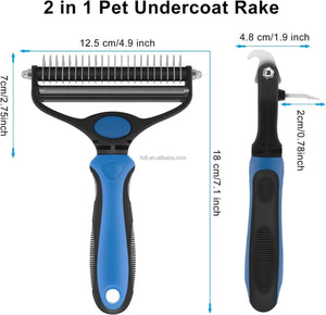 Kartsyy 2-in-1 Pet Grooming Brush