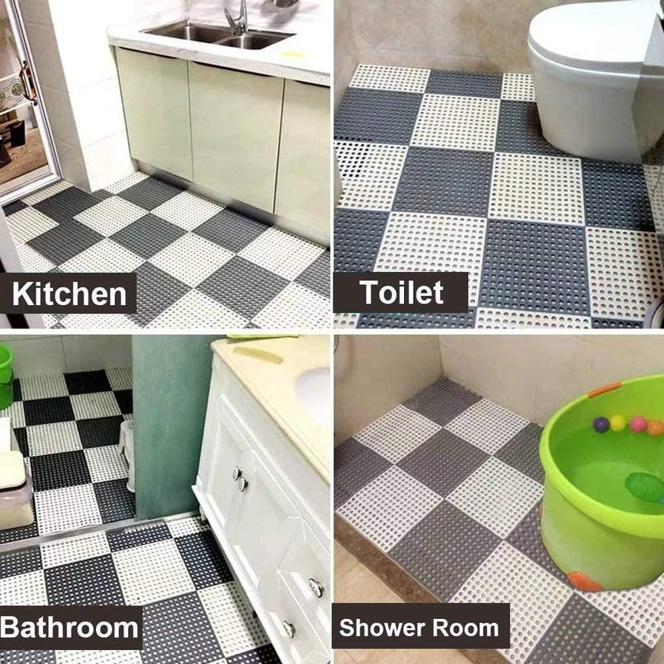 Kartsyy Anti-Slip Bathroom Mats – Pack of 4
