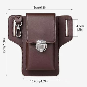 Kartsyy PU Leather Mobile Pouch with Belt Loop