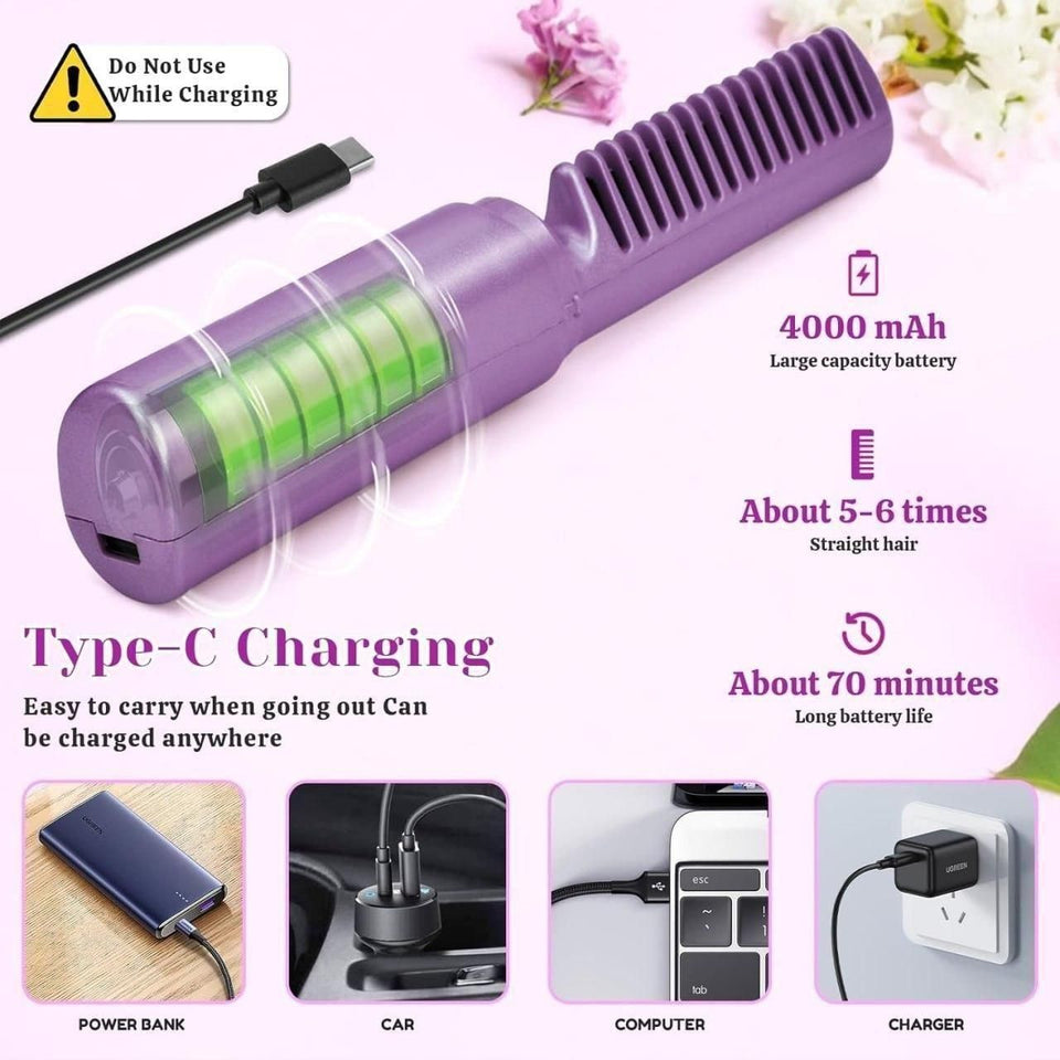 Kartsyy Portable Cordless Mini Hair Straightener