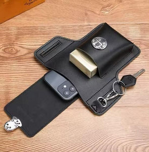 Kartsyy PU Leather Mobile Pouch with Belt Loop