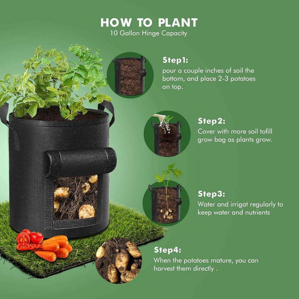 Kartsyy Potato Grow Bag with Harvest Window