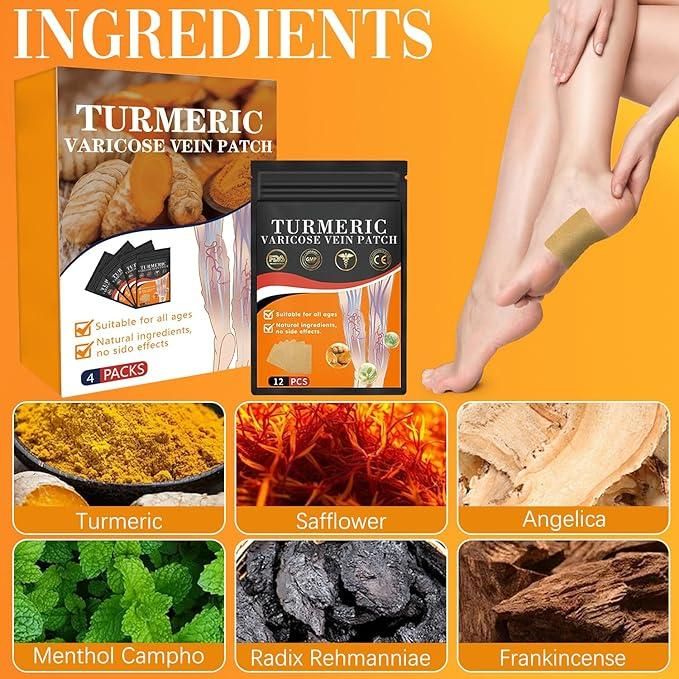 Kartsyy Turmeric Varicose Vein Patches – Pack of 10