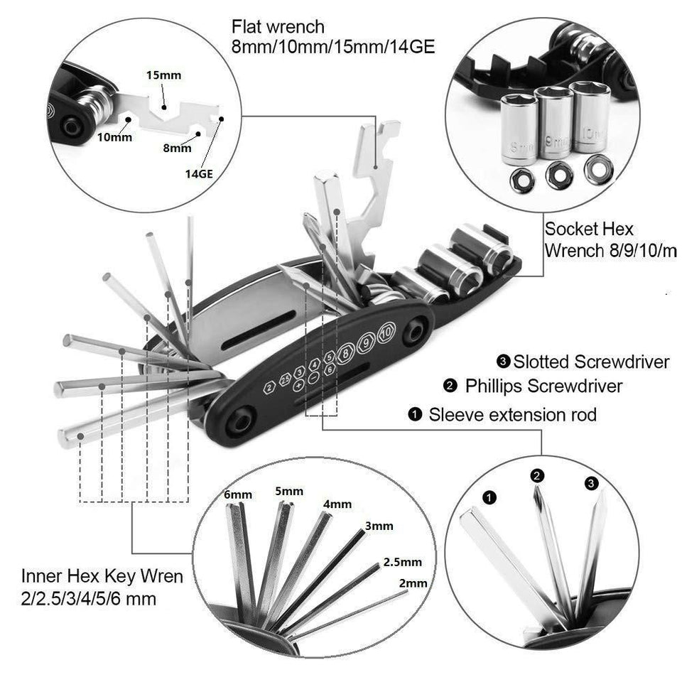 Kartsyy 15-in-1 Multipurpose Tool Kit