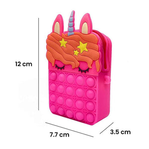 Kartsyy Pop It Unicorn Sling Bag for Girls