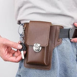 Kartsyy PU Leather Mobile Pouch with Belt Loop