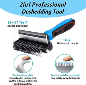 Kartsyy 2-in-1 Pet Grooming Brush