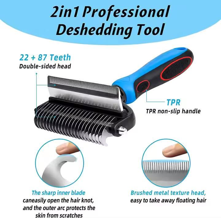 Kartsyy 2-in-1 Pet Grooming Brush
